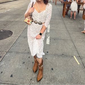 Lace For Love and Lemons Midi Dress Small